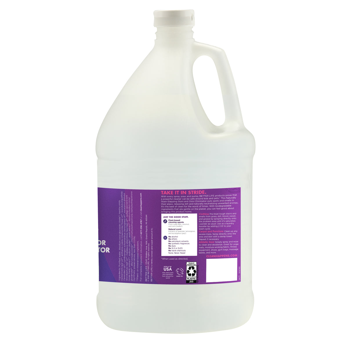 Better Life Stain and Odor Eliminator refill - back