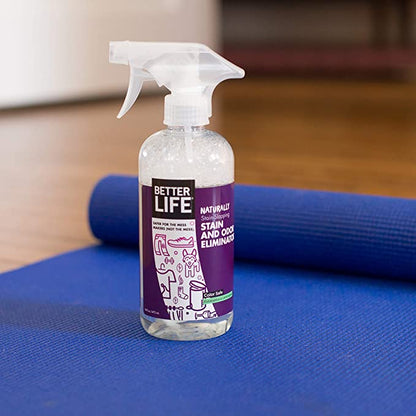 Better Life Stain and Odor Eliminator on a mat.