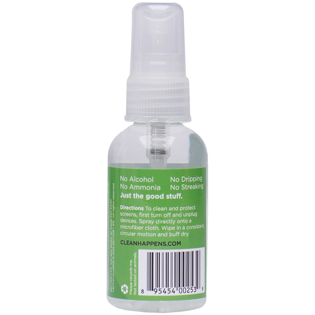 2oz Sample Bottle Back - Screen Cleaner